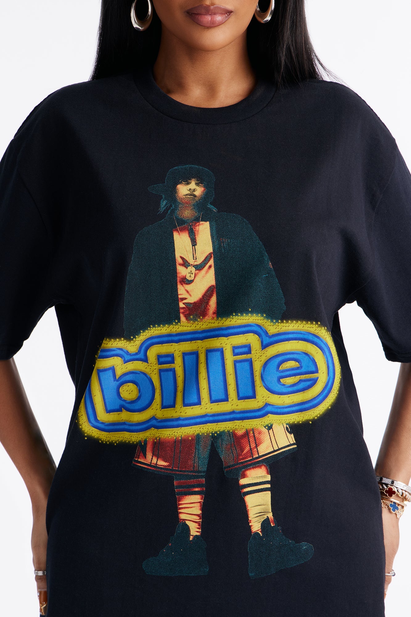 Billie Eilish Oversized Tee - Black