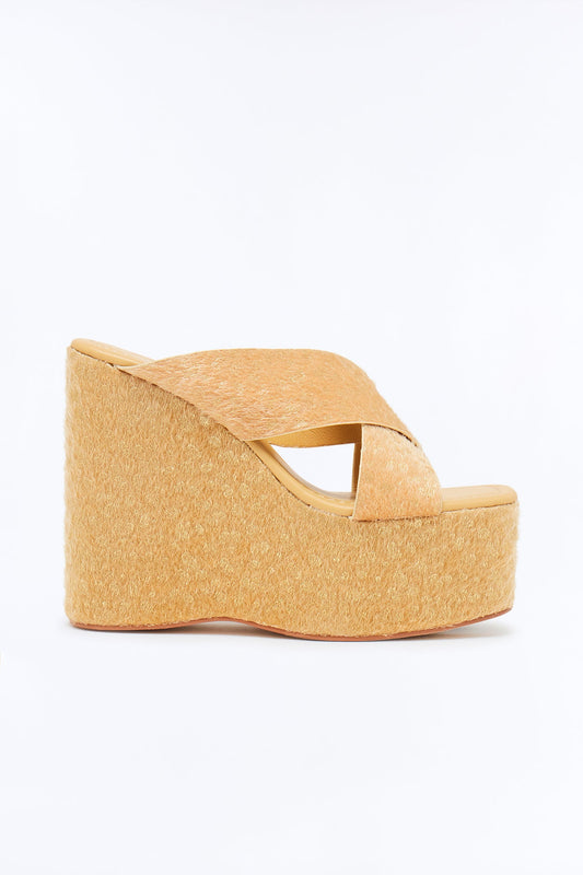 Iolana Ultra Platform Wedges - Beige