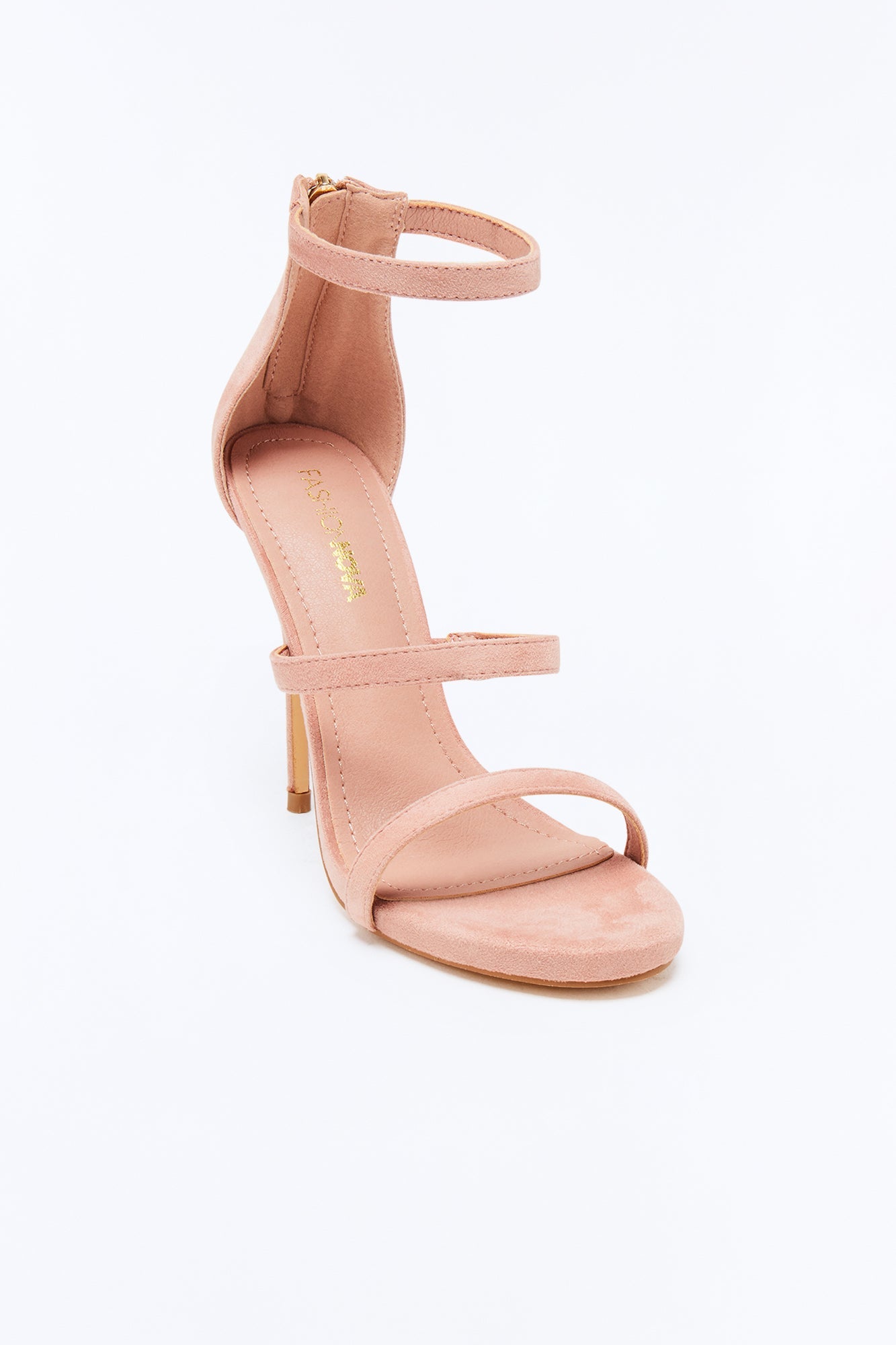 Rica Faux Suede Stiletto Heels - Blush