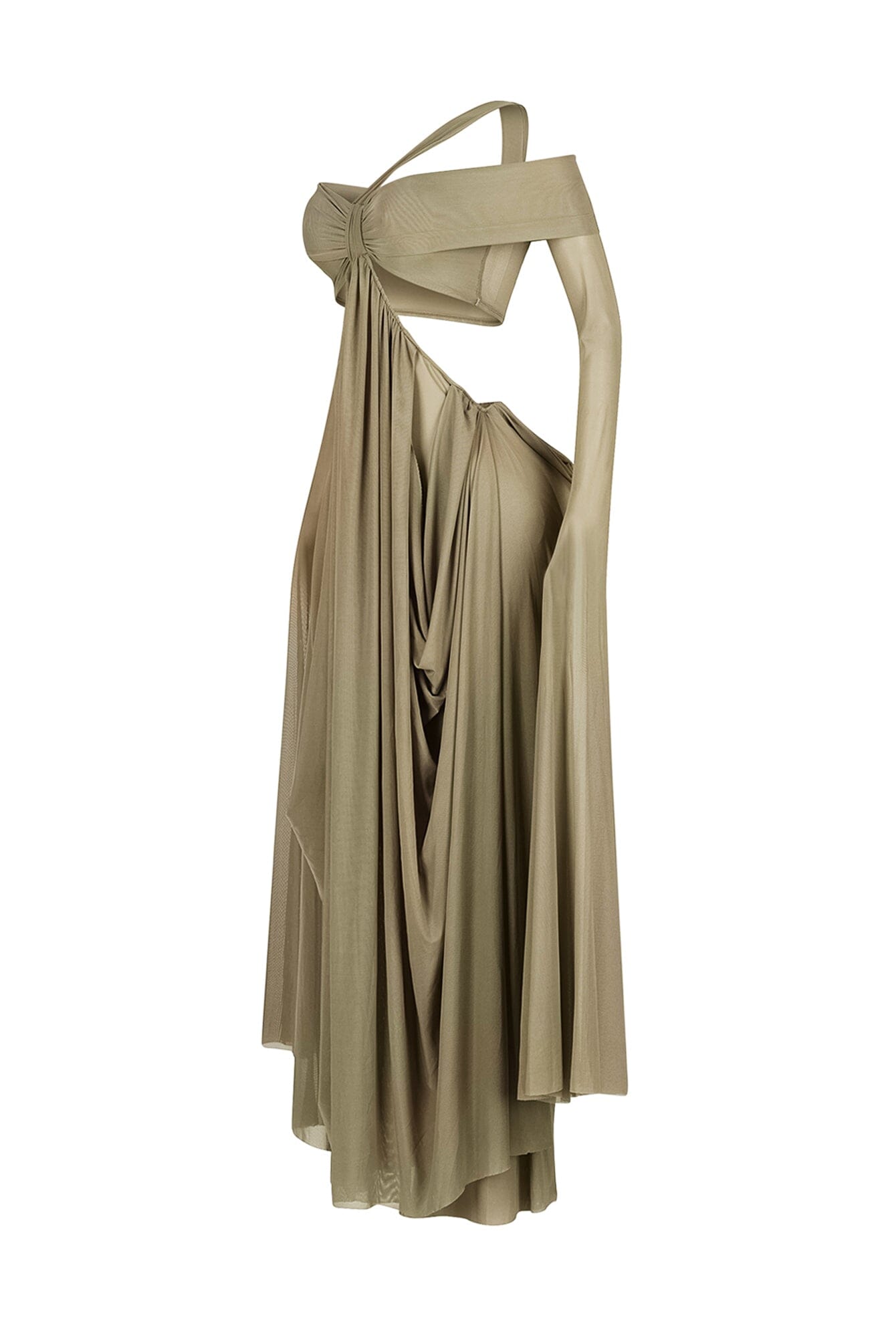 Wrap Me Slow Mesh Maxi Dress