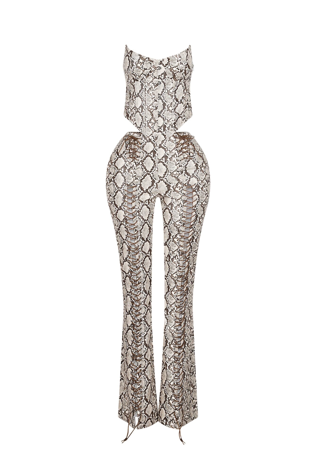 Santa Fe PU Corset Top & Pants SET