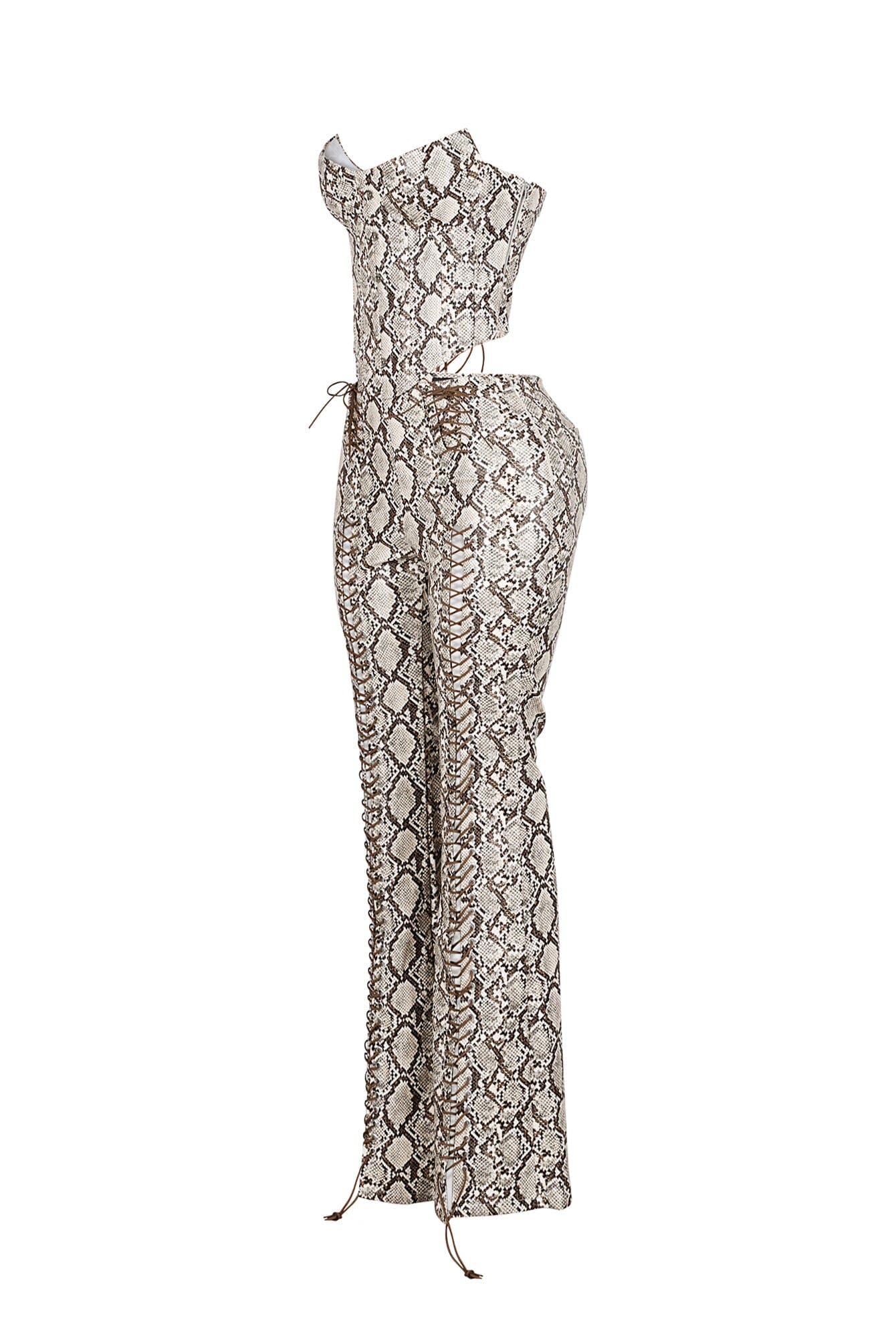 Santa Fe PU Corset Top & Pants SET