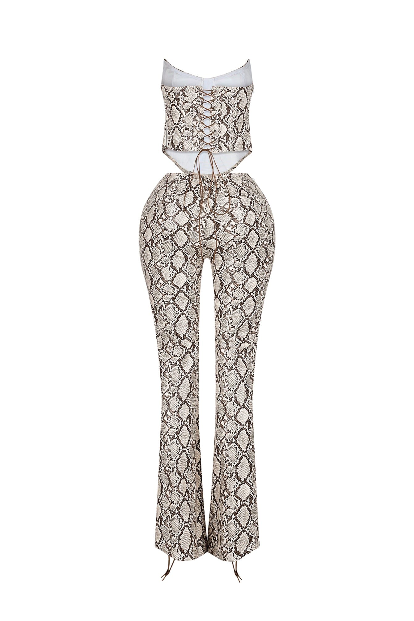 Santa Fe PU Corset Top & Pants SET