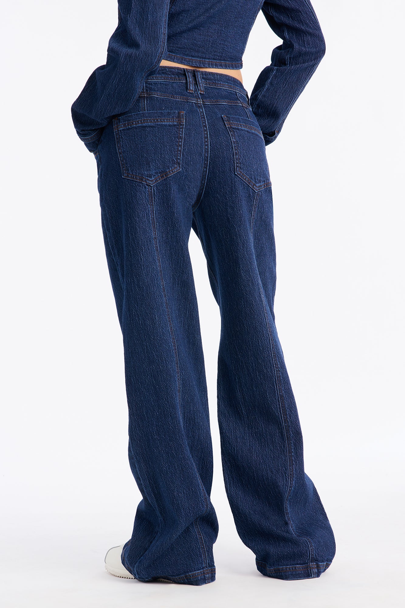 Lost In Love Stretch Straight Leg Jeans - Dark Wash