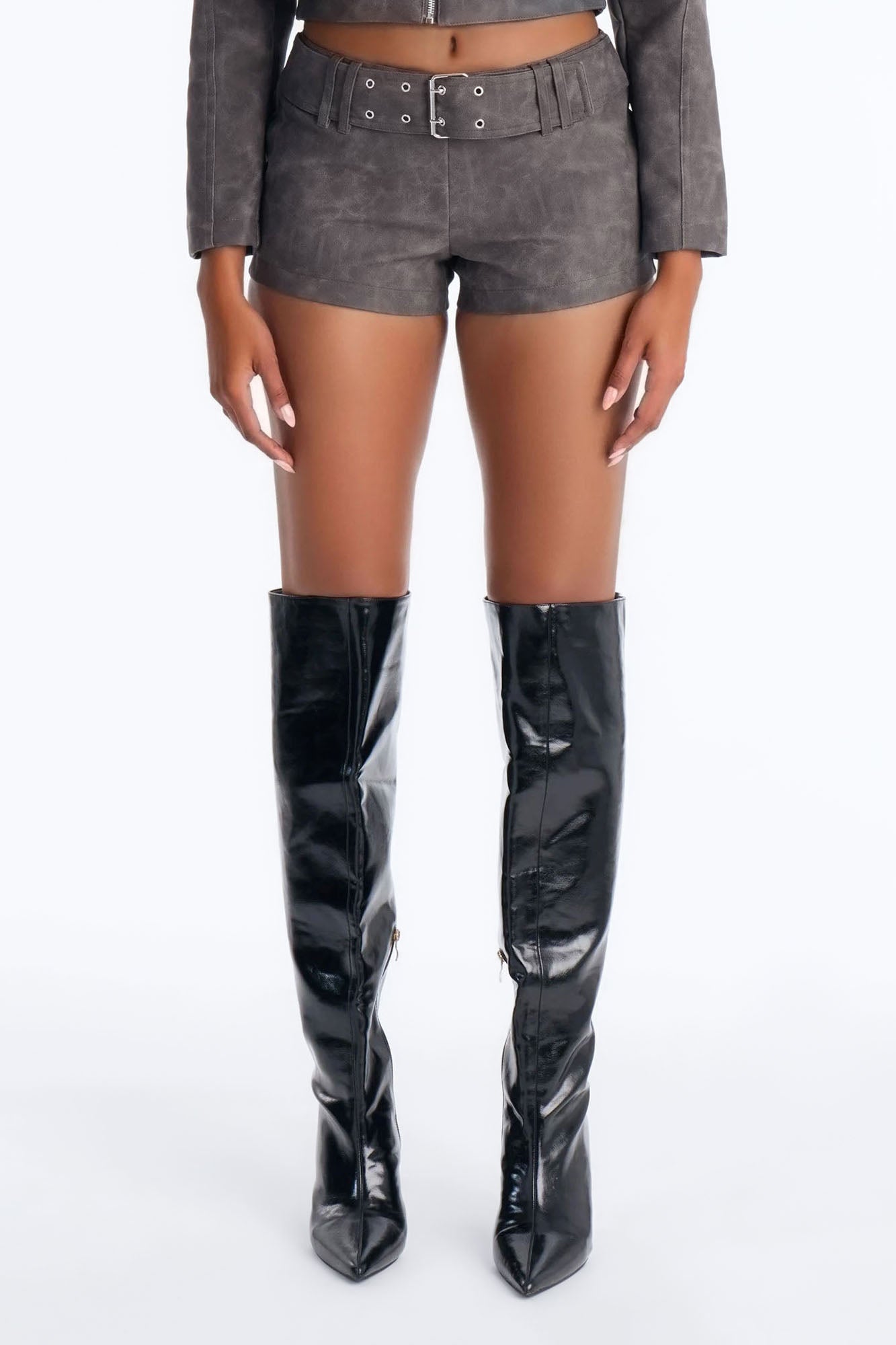 Simone Belted Micro Short - Black