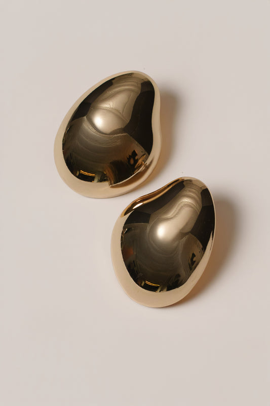 Gold Zana Sculpted Earrings - ChicKloting