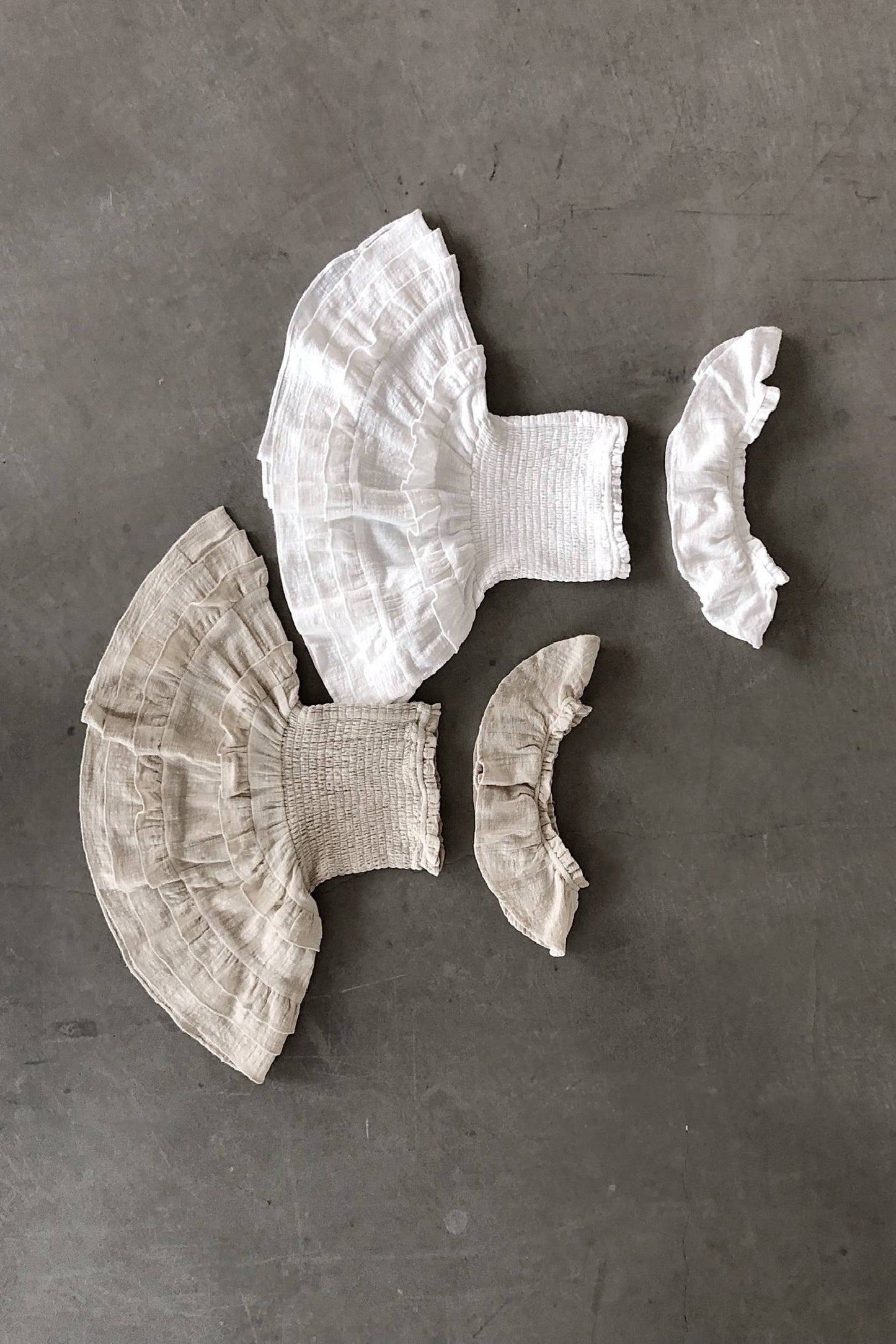 White Emily Ruffled Skirt Set