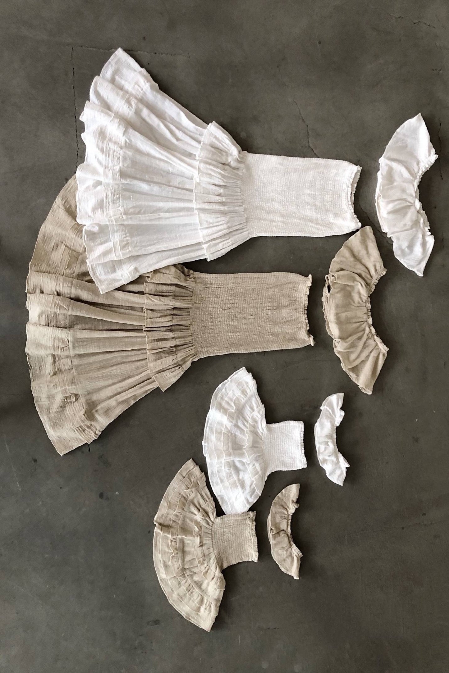 White Emily Ruffled Skirt Set