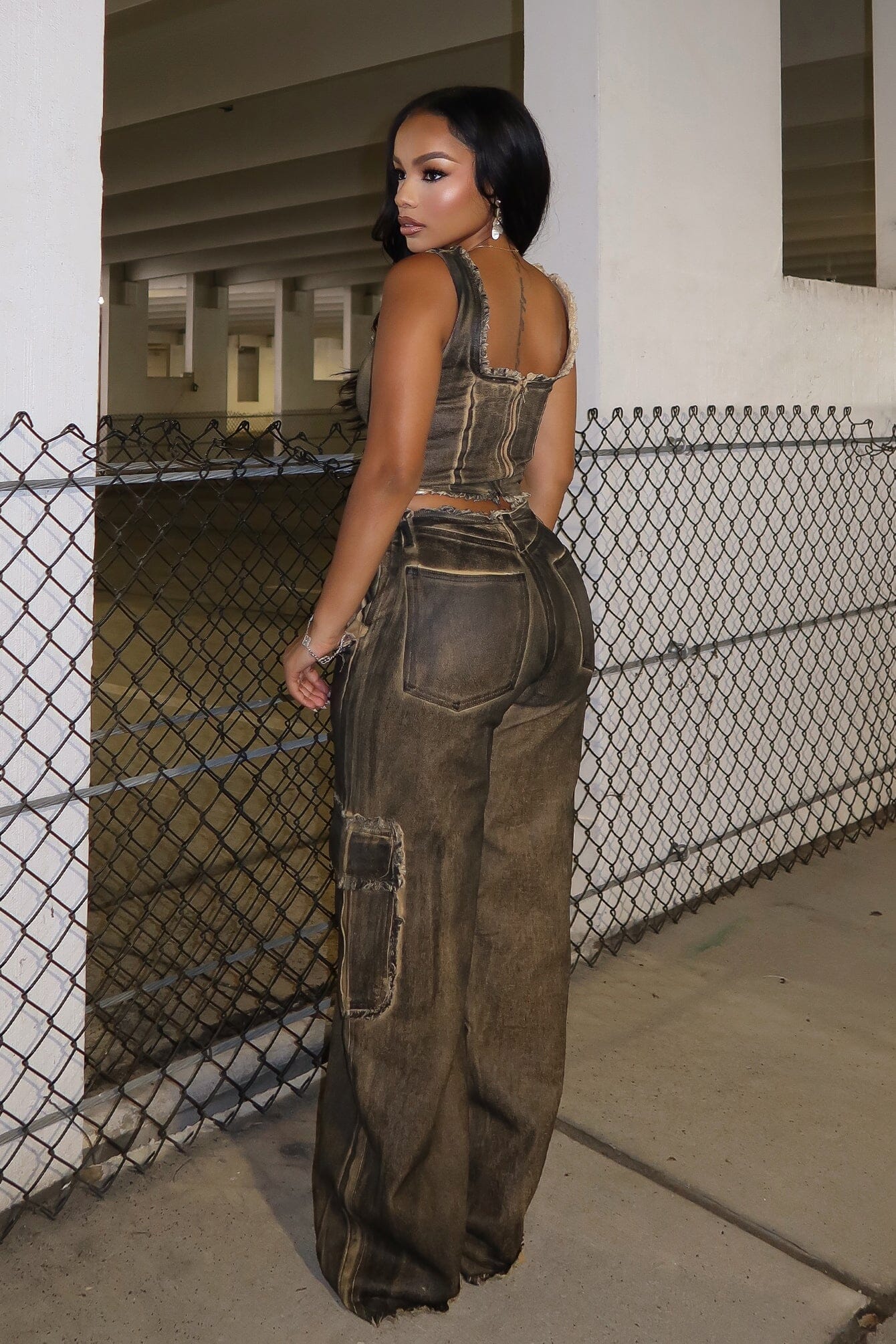 Arlo Cotton Twill Corset & Pants SET