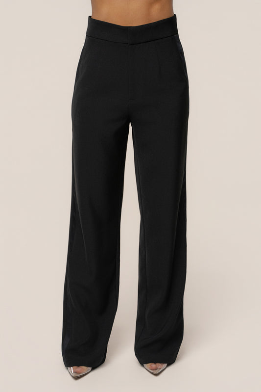 Black Suite Life Woven Pant - ChicKloting