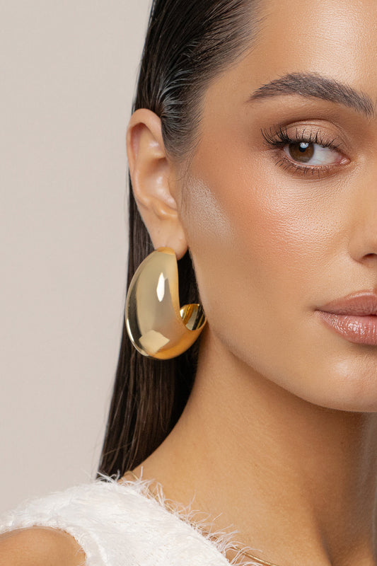 Gold Kim Earrings - ChicKloting