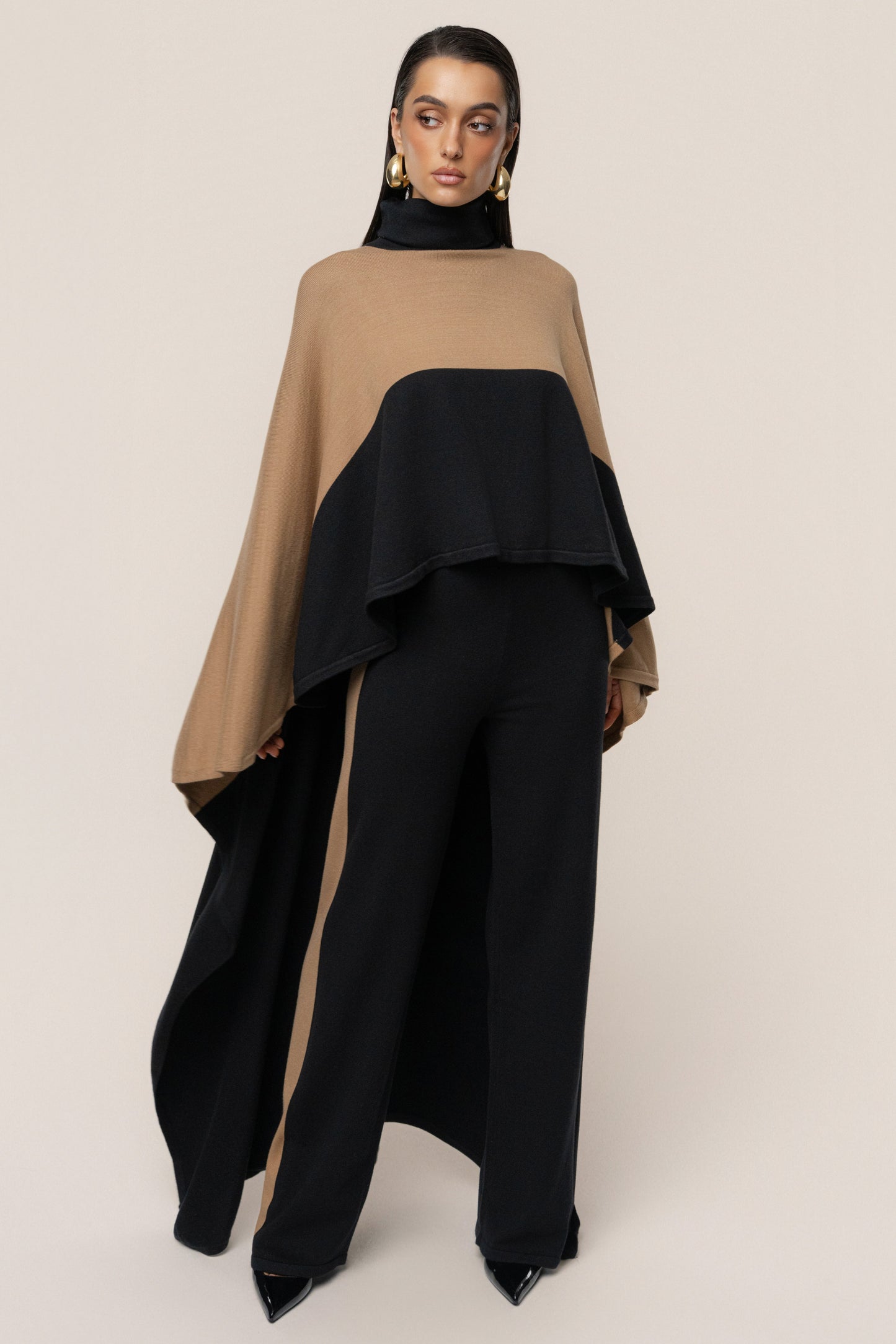 Black Chasing Fall Contrast Pant - ChicKloting