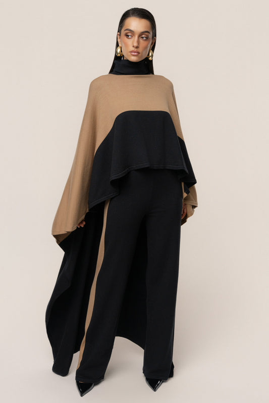 Black Chasing Fall Contrast Pant - ChicKloting