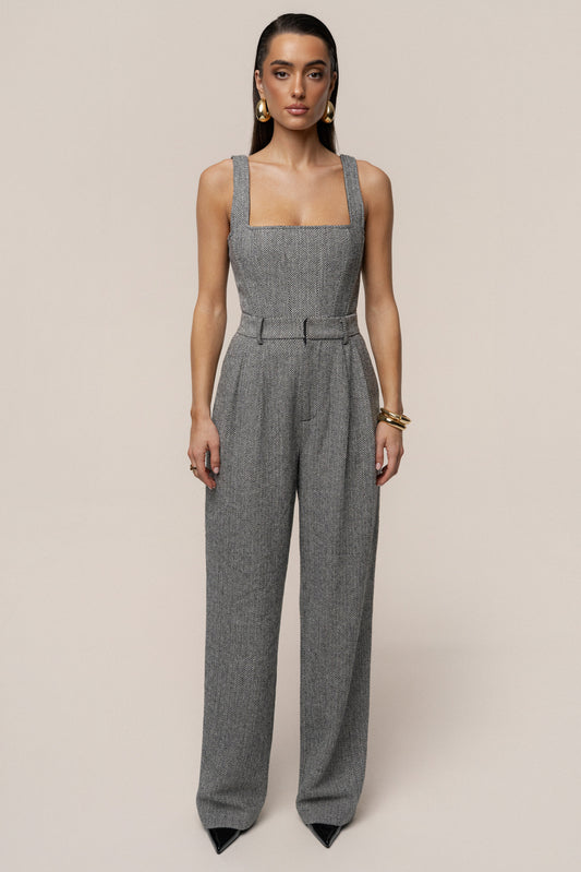Classic Herringbone Trousers - ChicKloting