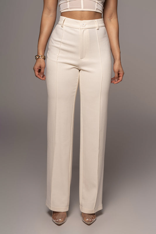 Ivory  Arlette Trousers - ChicKloting