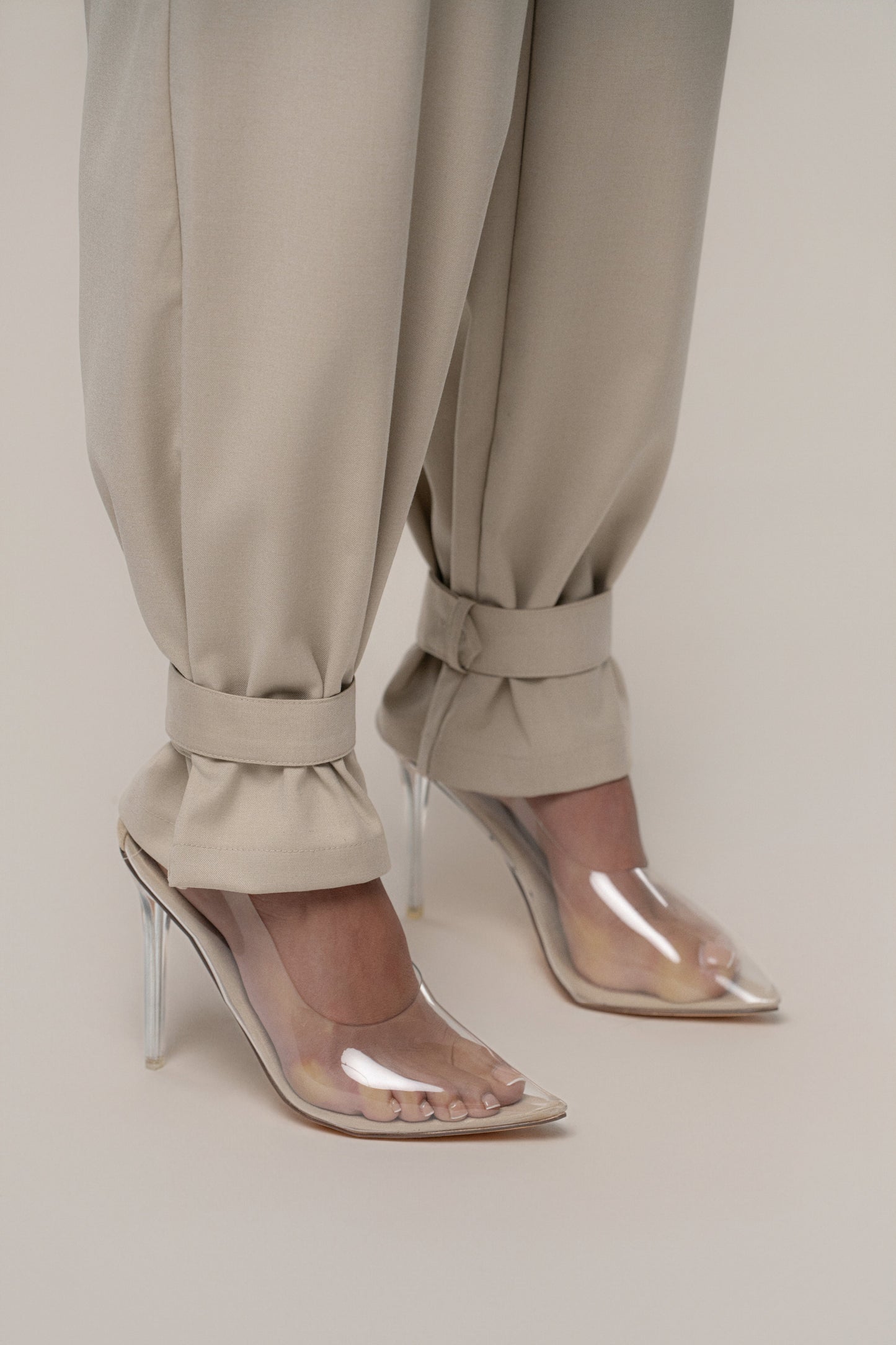 Khaki Autumn Flow Cargo Pants - ChicKloting