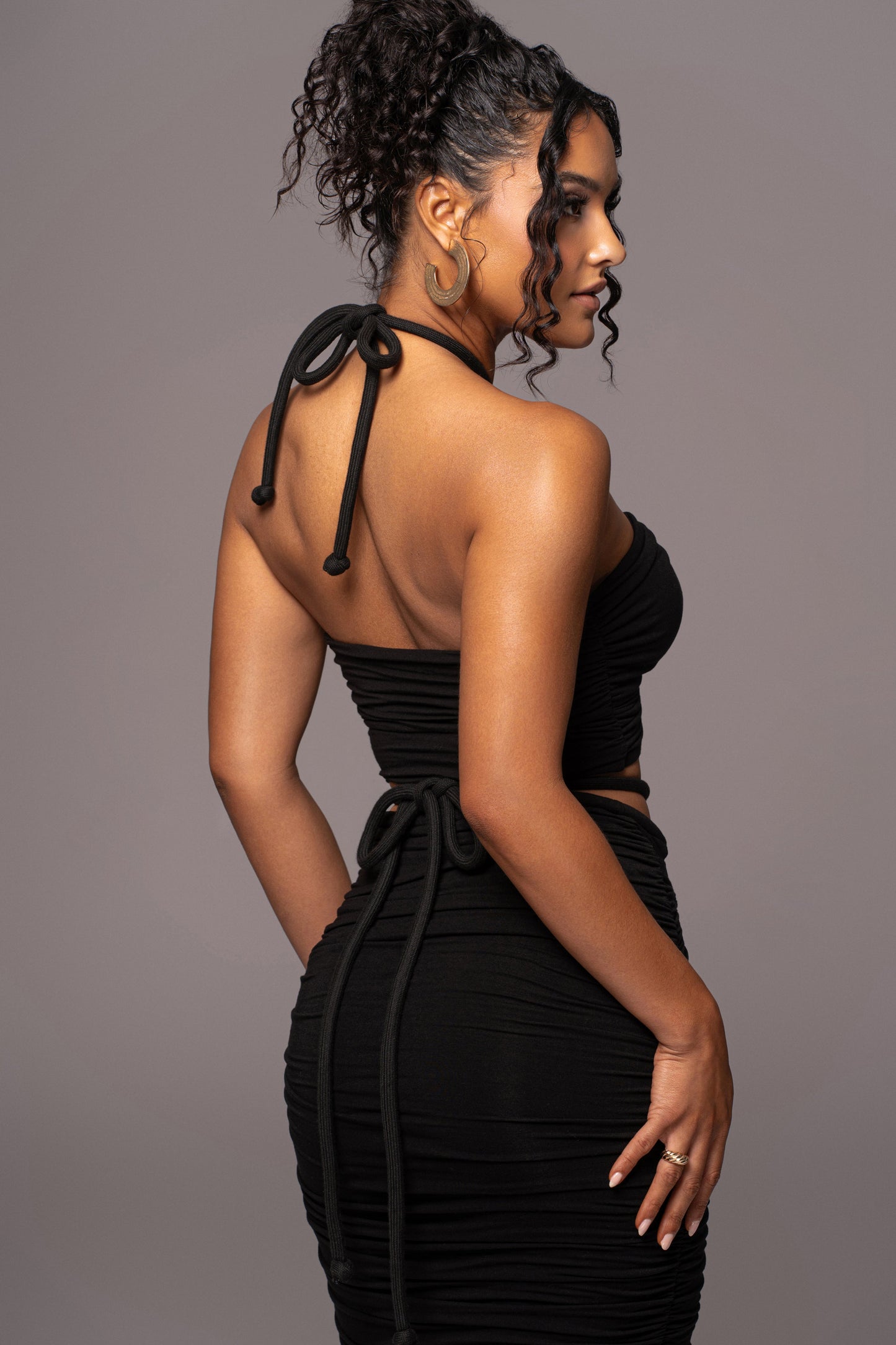 Black Go The Distance Skirt Set