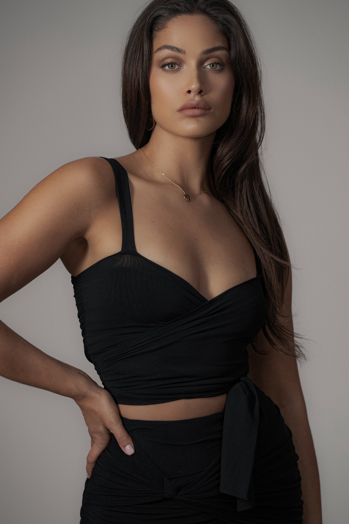 Black Extend Your Stay Skirt Set