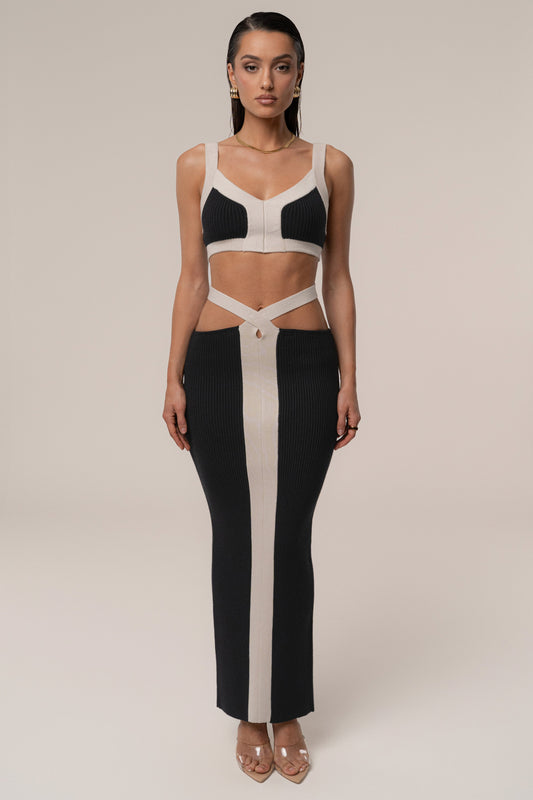 Black/Milk Coastal Drift Skirt Set