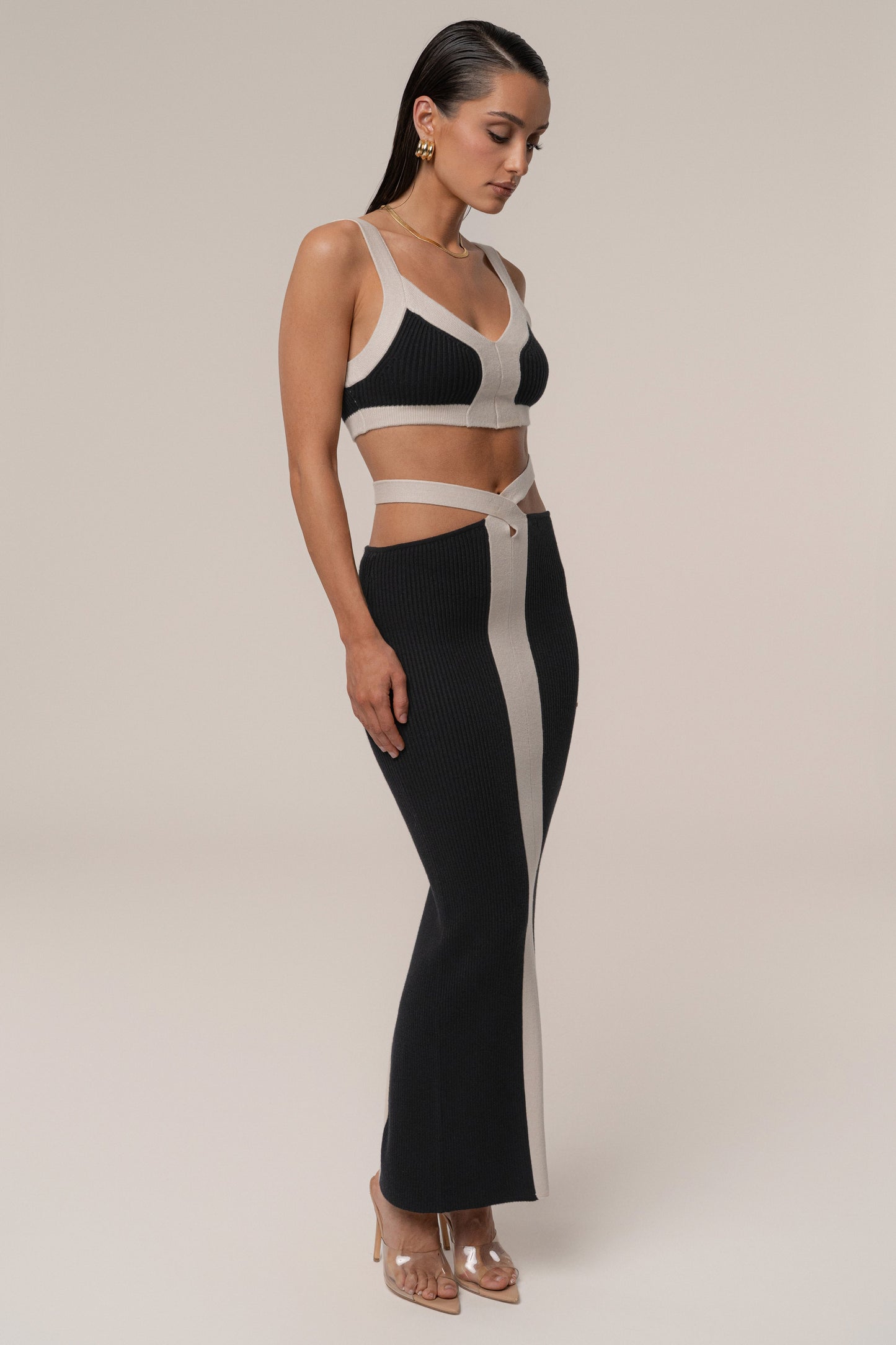 Black/Milk Coastal Drift Skirt Set