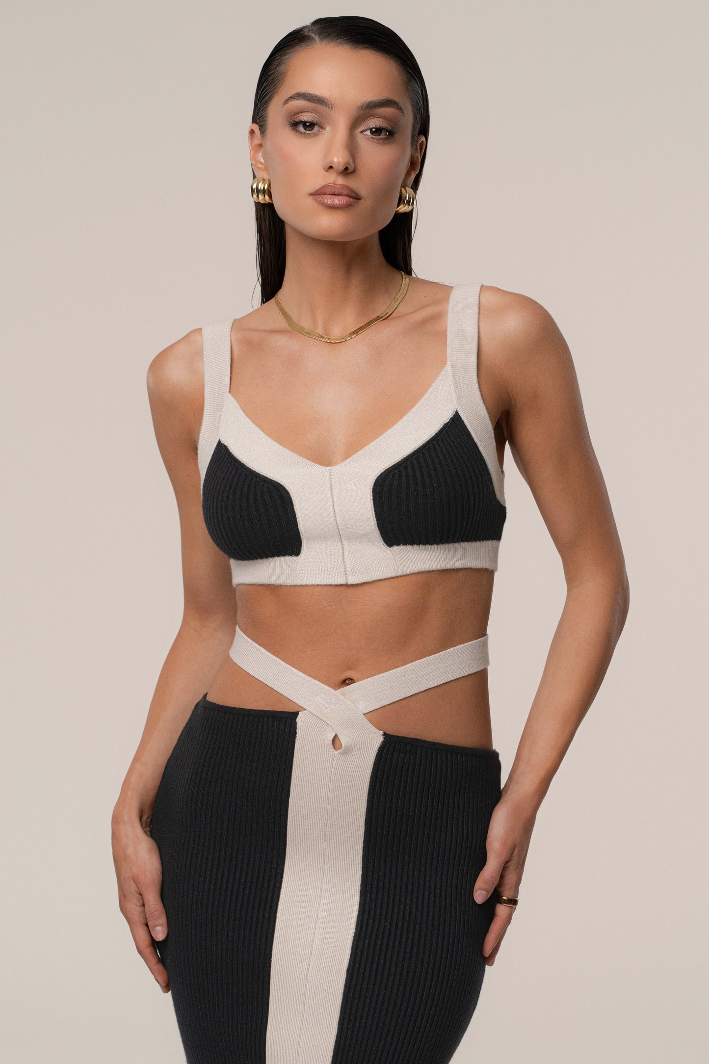 Black/Milk Coastal Drift Skirt Set