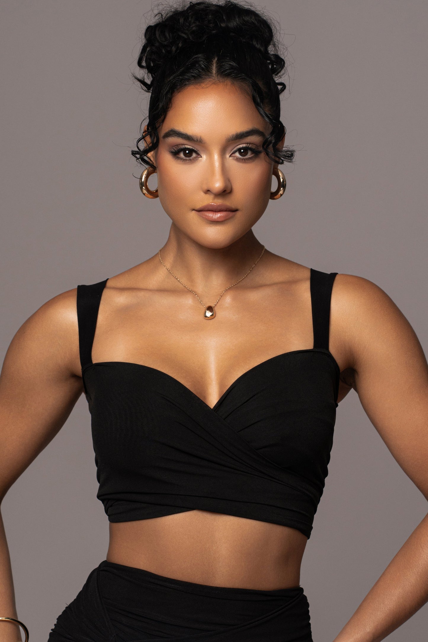 Black Extend Your Stay Skirt Set