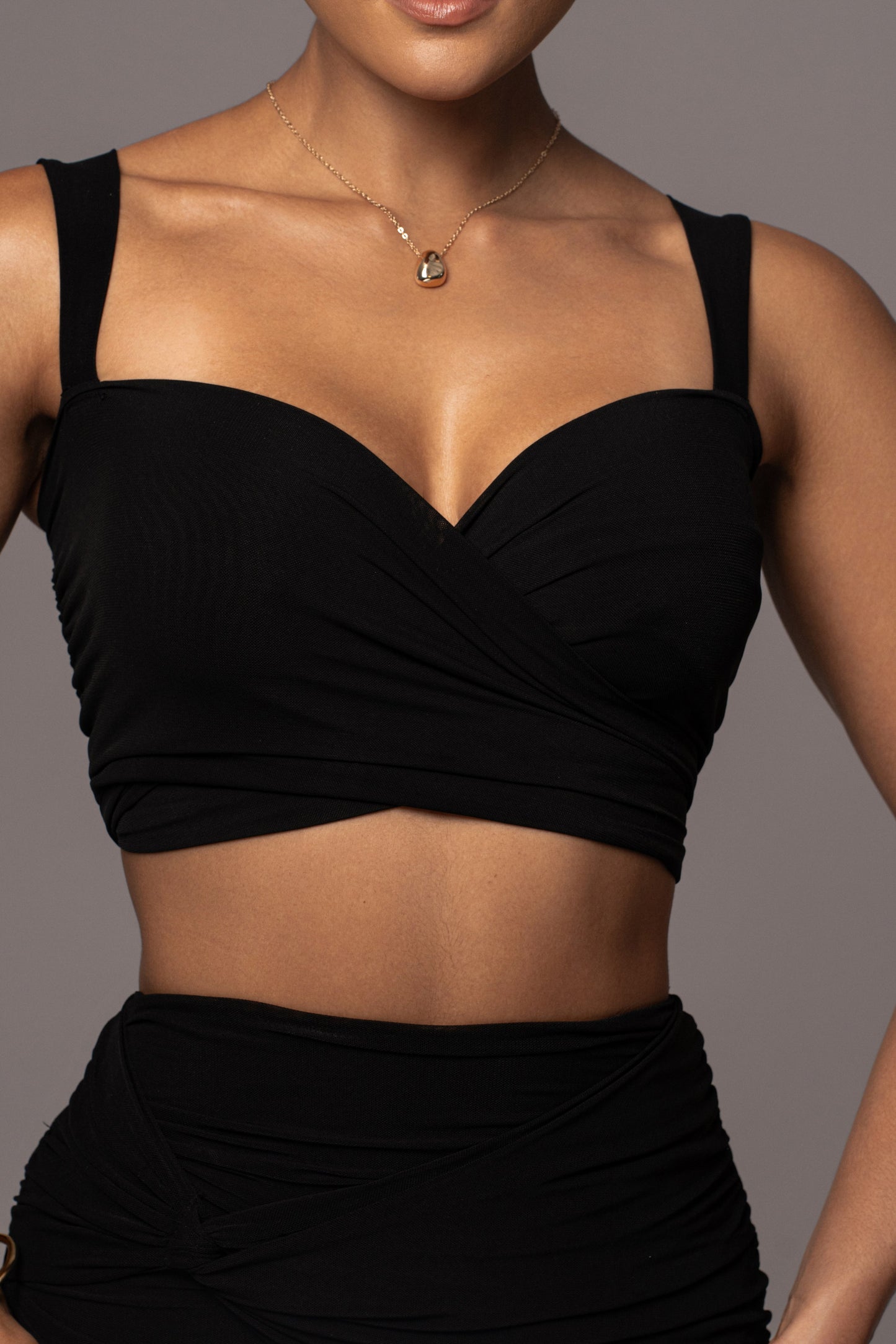 Black Extend Your Stay Skirt Set