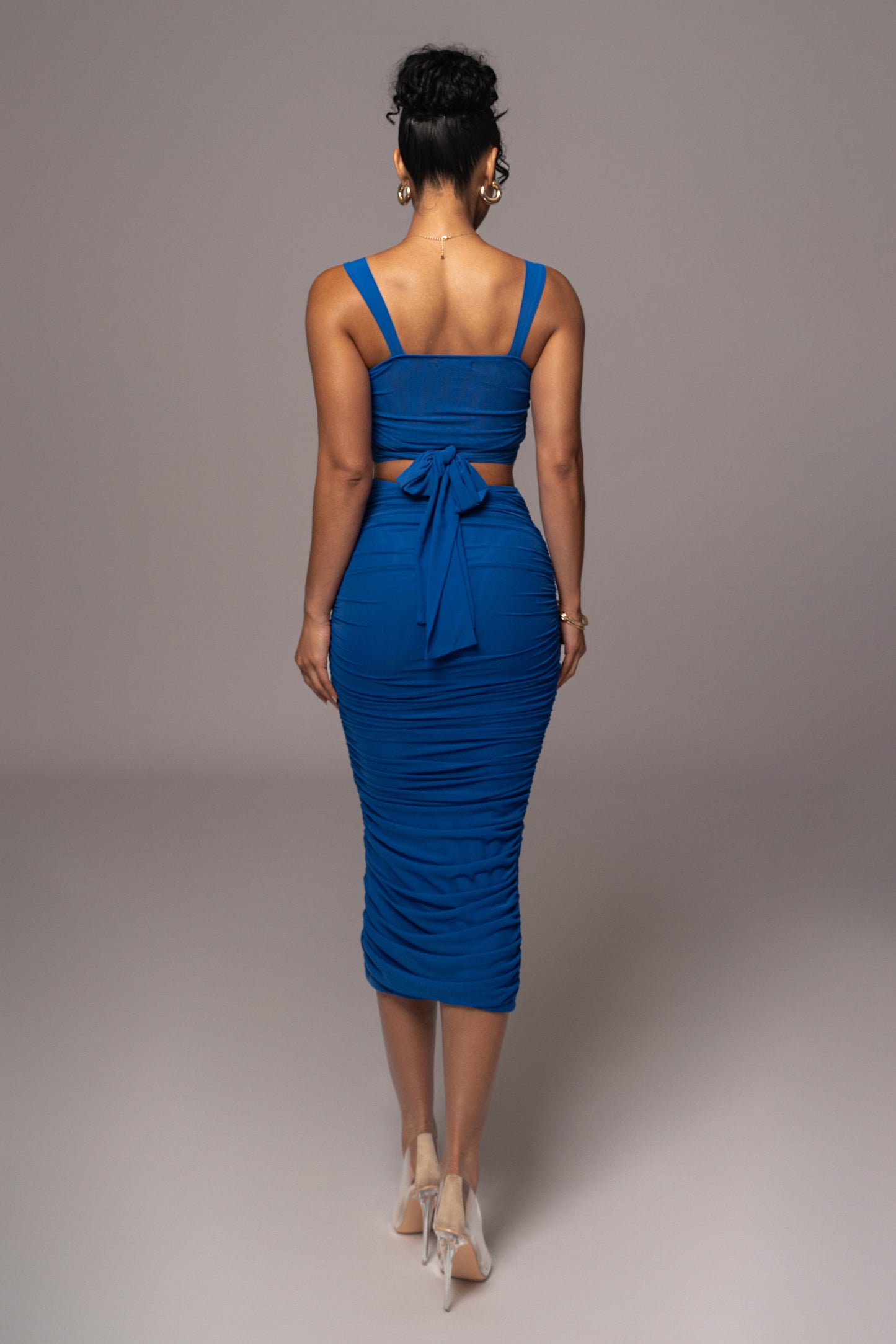 Royal Blue Extend Your Stay Skirt Set